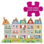 Puzzle Jumbo cu piese interschimbabile Creeaza-ti propriul cartier